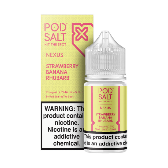 Pod Salt Strawberry Banana Rhubar Salt Likit